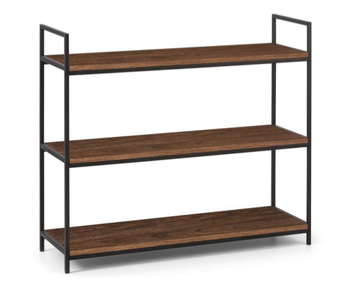 Heeze Low Bookcase-Walnut