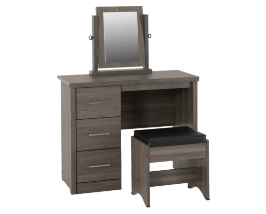 Lamont 3 Piece Dressing Table Set with Mirror 