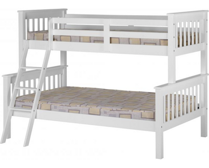 Nario Triple Sleeper Bunk Bed - White