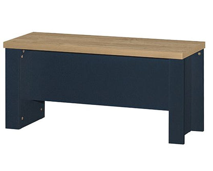 Harper Dining Table & Bench Set - Navy