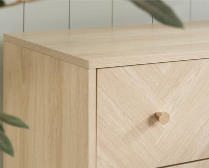 Herringford 6 Drawer Chest Oak