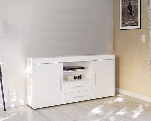 Edgeware 2 Door 2 Drawer Sideboard- White