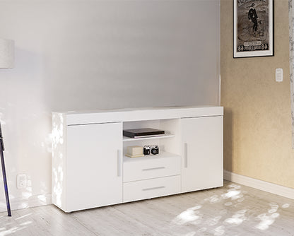 Edgeware 2 Door 2 Drawer Sideboard- White