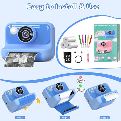 Kids Camera Instant Print - Blue