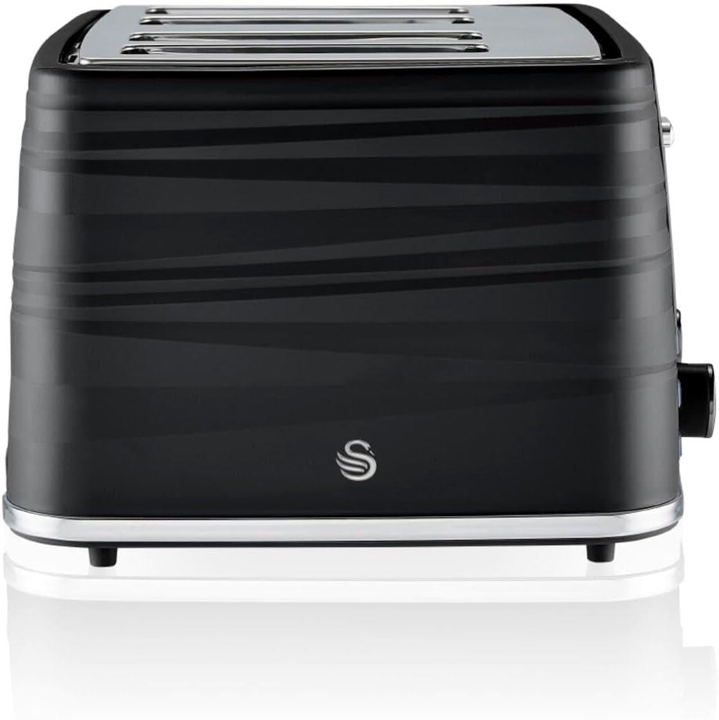 Swan 4 Slice Symphony Toaster - Black