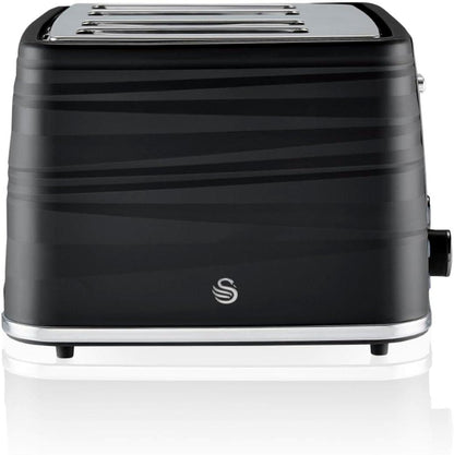 Swan 4 Slice Symphony Toaster - Black