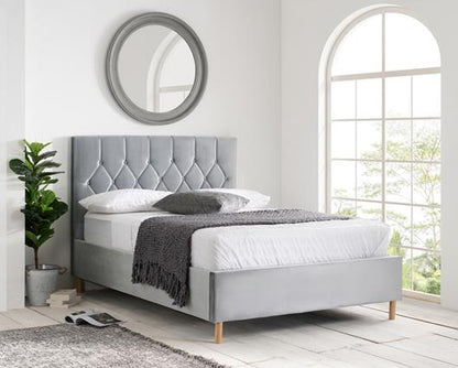 Luxton Ottoman Double Bed - Grey
