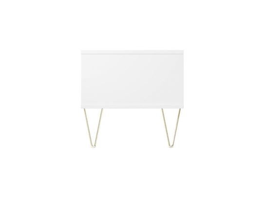 Maeve Sliding Door TV Stand- White