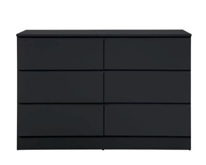 Oakley 6 Drawer Chest- Black