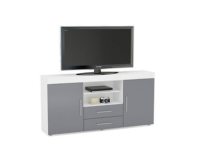 Edgeware 2 Door 2 Drawer Sideboard- White & Grey