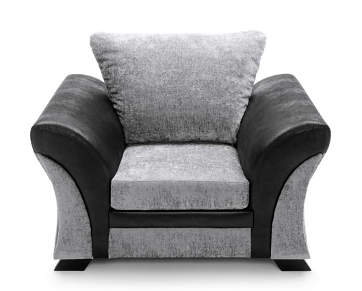 Francisco Armchair - Black & Charcoal