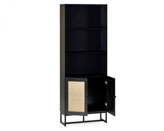 Petra Tall Bookcase- Black