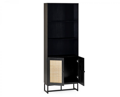 Petra Tall Bookcase- Black