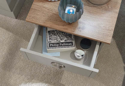 Kinsley 1 Drawer Bedside-Grey