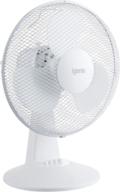 Igenix 12" Desk Fan White