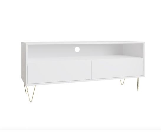 Meave TV Stand with 2 Drawers- White