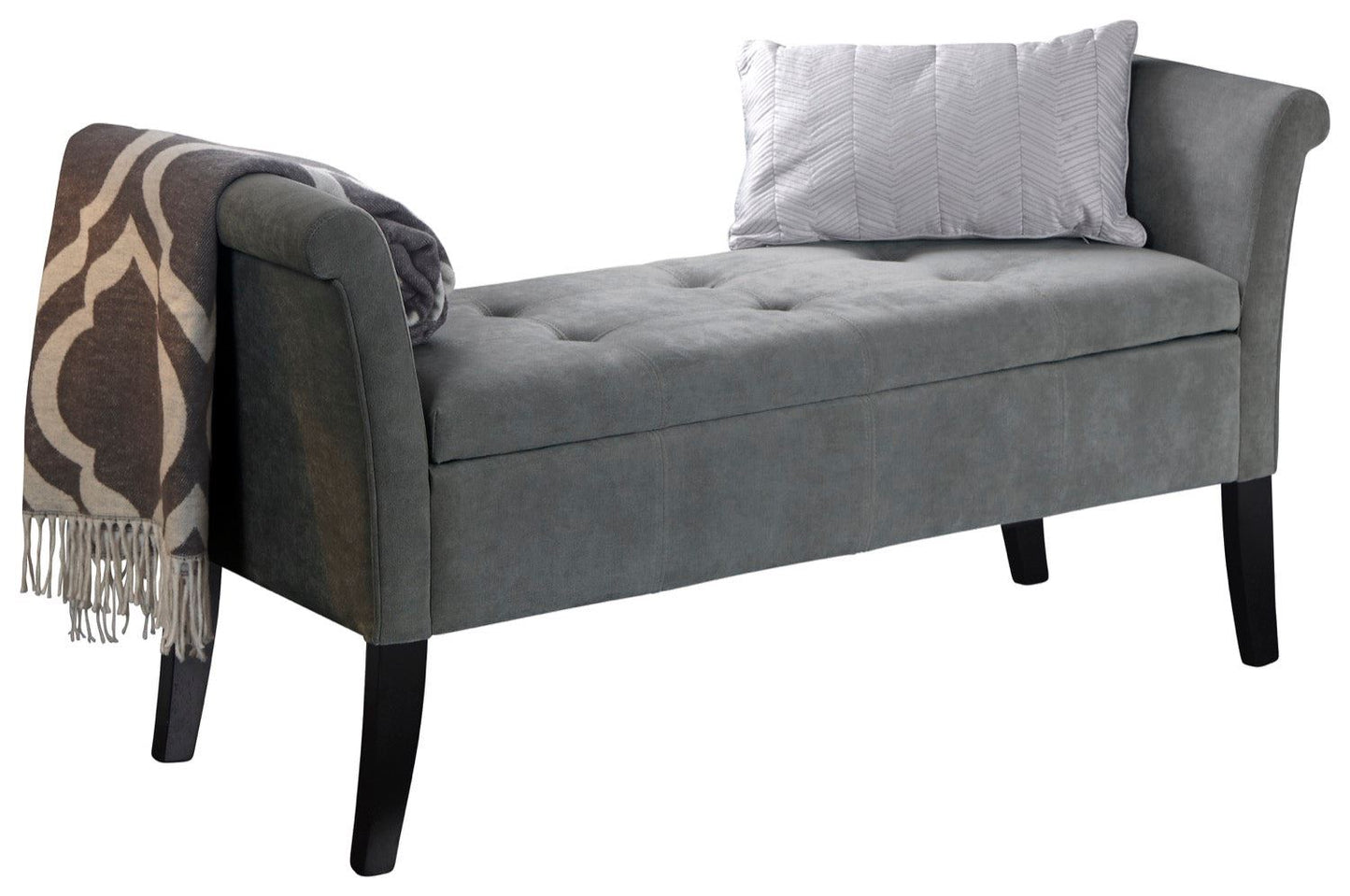 Bex Window Seat-Grey Chenille