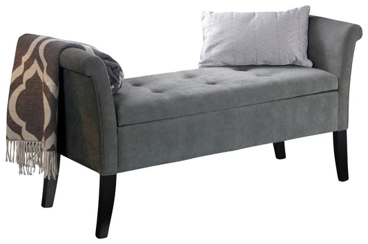Bex Window Seat-Grey Chenille