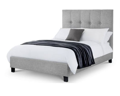 Sorrento High Headboard Super King Bed - Light Grey