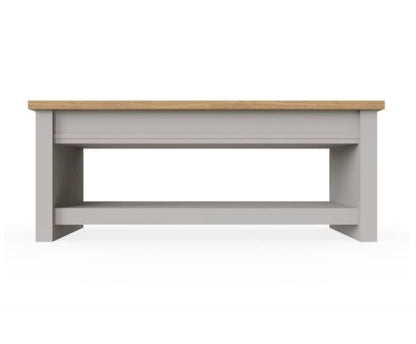Lincoln Slide Top Coffee Table- Light Grey