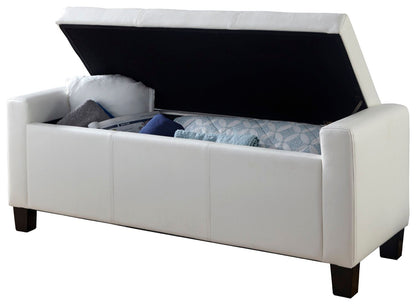 Vanessa Ottoman Bench-White