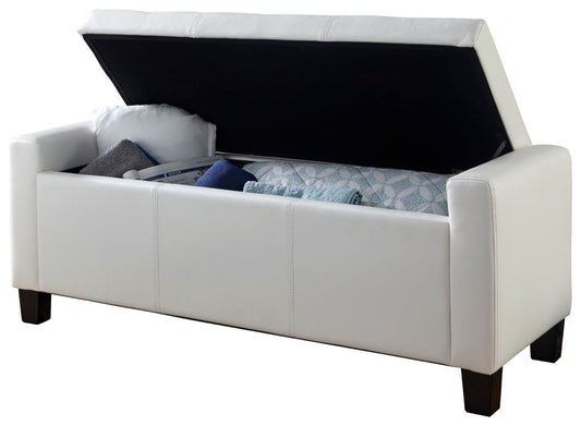 Vanessa Ottoman Bench-White