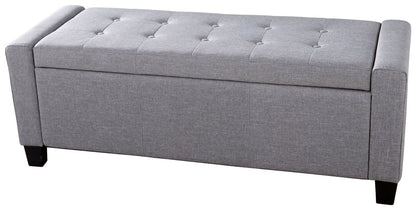 Vanessa Ottoman Bench-Grey