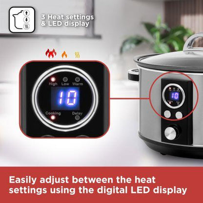 Black & Decker 6.5 Litre Digital Slow Cooker