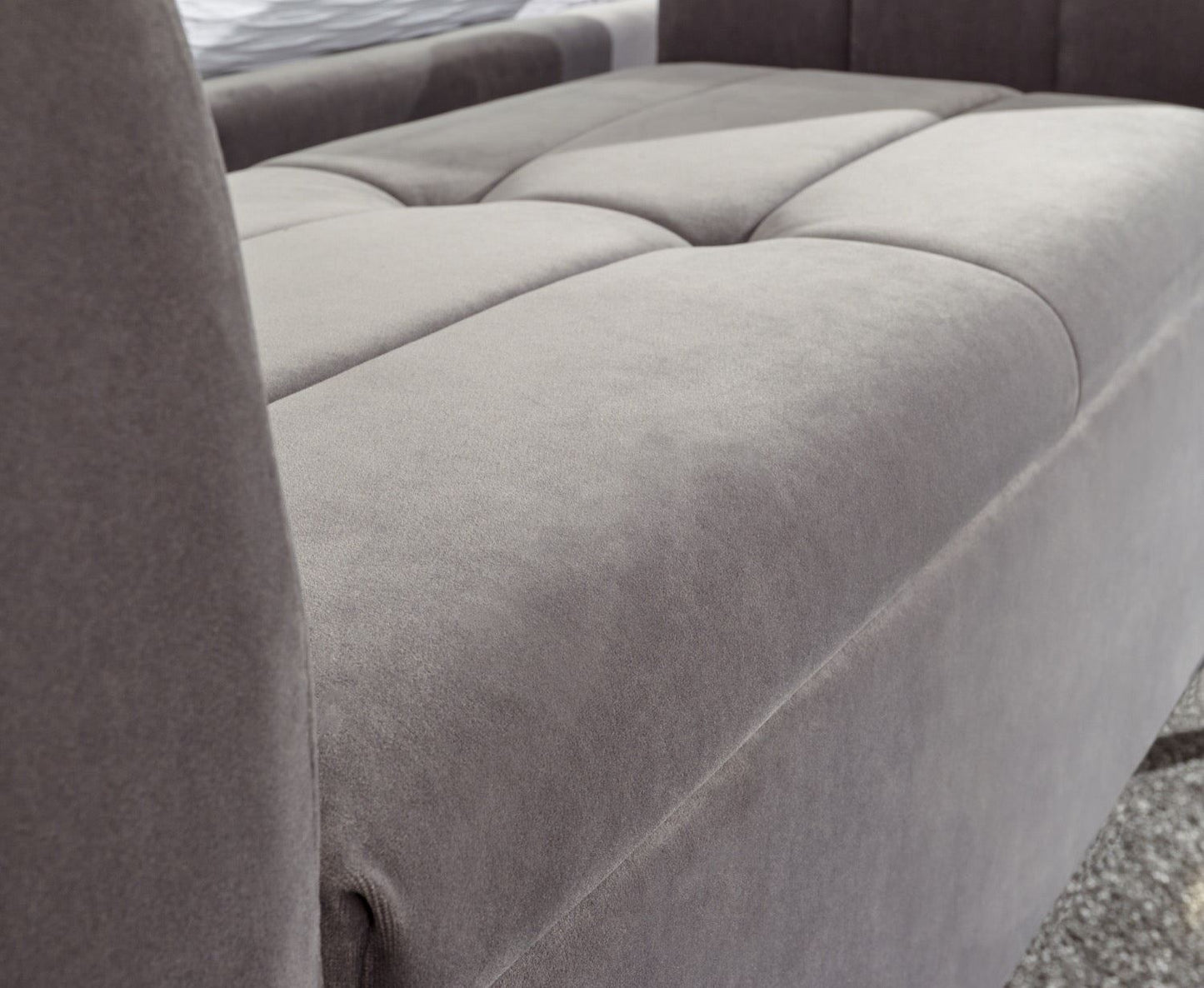 Phoebe Ottoman Storage Bench-Grey