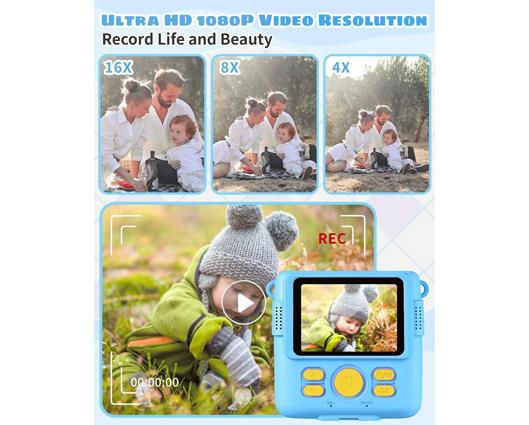 Instant Print Kids Digital Camera - Blue