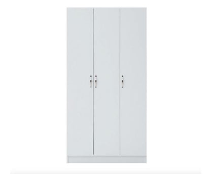 Easton 3 Door Double Wardrobe- White