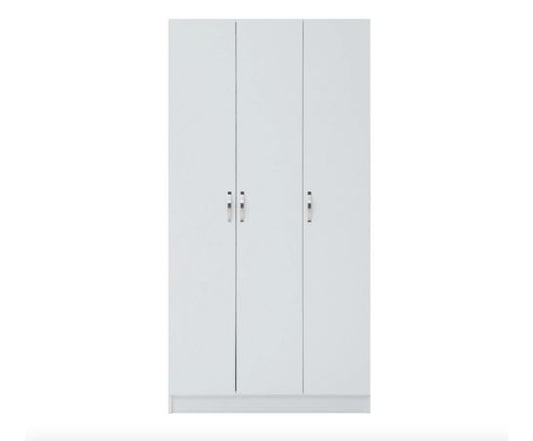 Easton 3 Door Double Wardrobe- White