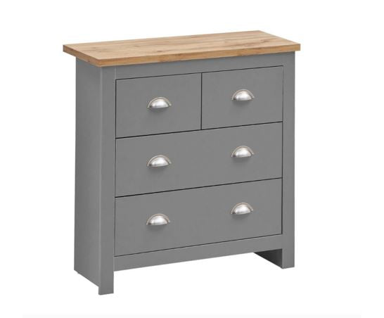 Lincoln 3 Piece Bedroom Set (3 Door Wardrobe, 3+4 Chest, 2 Drawer Bedside)