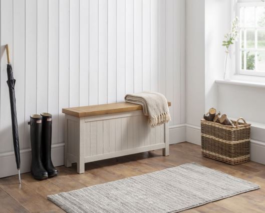 Alune Storage Bench-Grey Wash