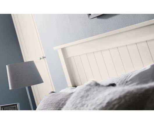 Maine Double Bed - Surf White