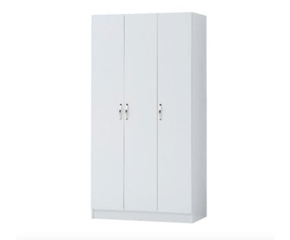 Easton 3 Door Double Wardrobe- White