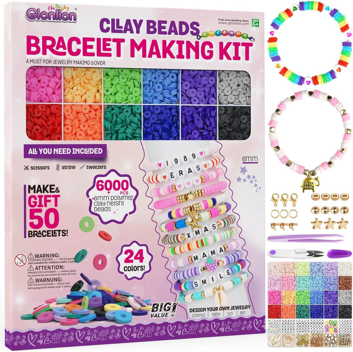 Clay Beads Bracelet Making Kit