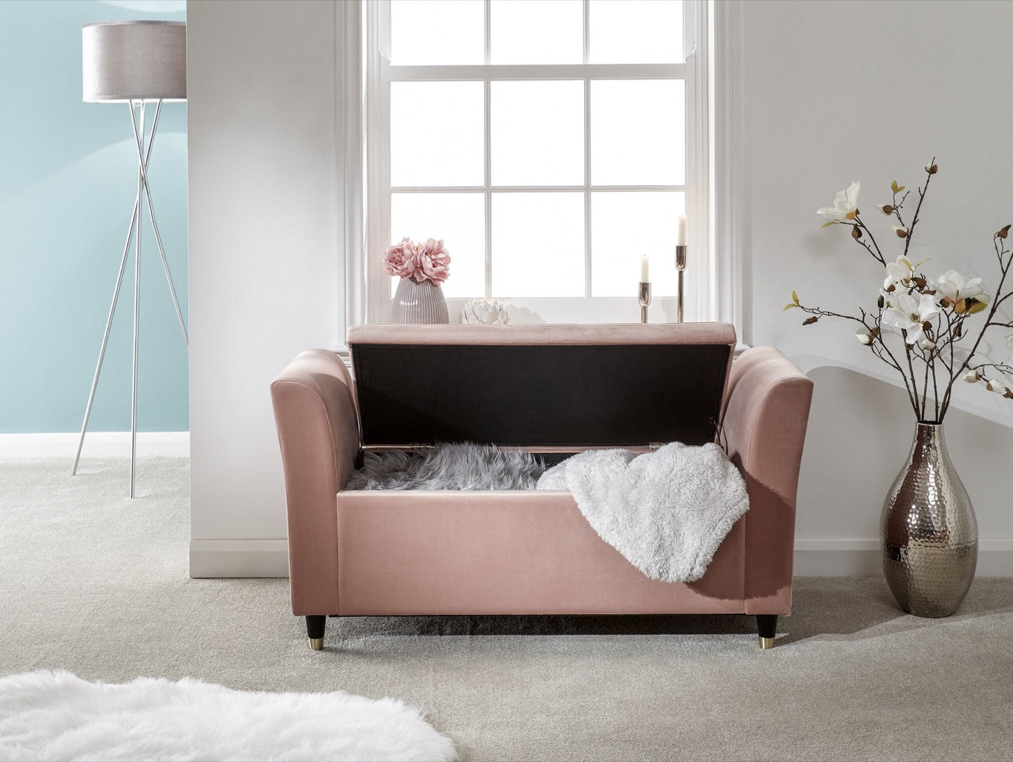 Glam Window Seat-Pink