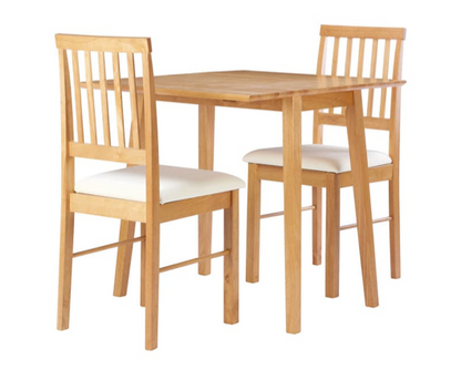 Drop Leaf Dining Set - Oak