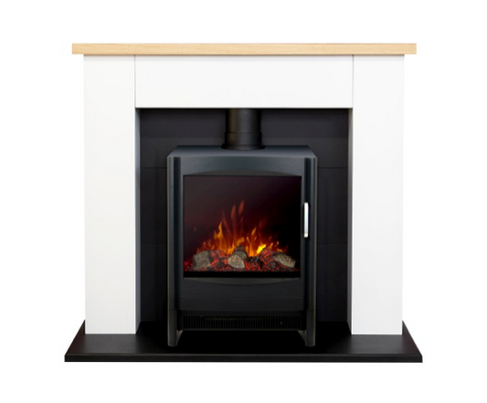 Chessington in White with Keston Stove