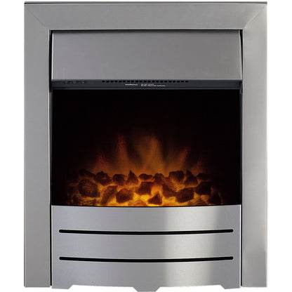 Color Electric Fire- Brushed Steel