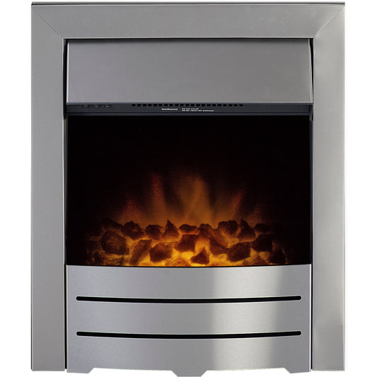 Color Electric Fire- Brushed Steel