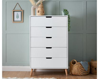 Maura Tall Boy - White with Natural