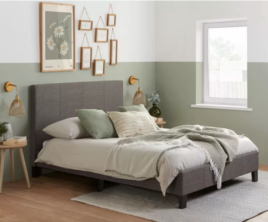Beda King Bed - Grey