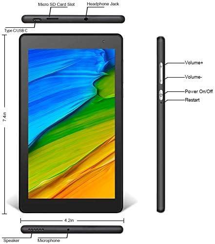 PRITOM 7" Tablet in Case Android 13 32 GB - Black