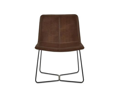 Joren PU Leather Accent Chair - Brown