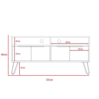 Nexus Wide Screen TV Rack with 4 Doors