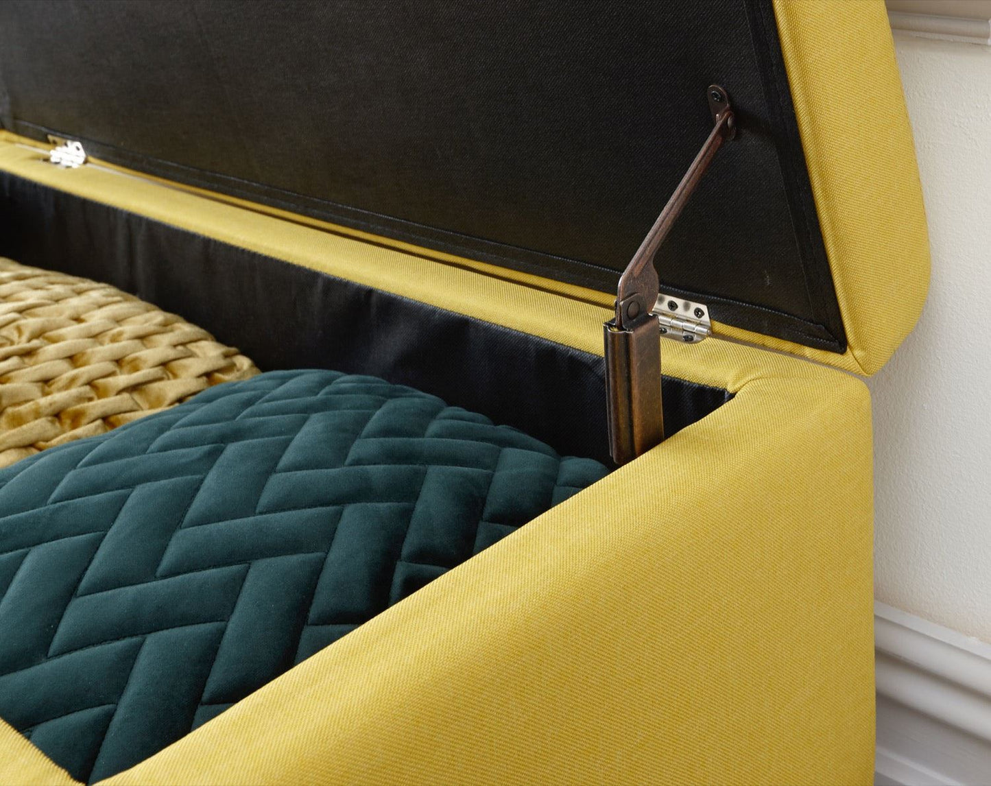 Maisie Large Storage Ottoman-Mustard