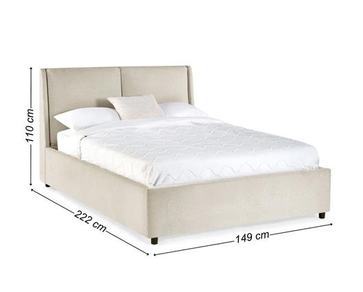 Maddock Ottoman Storage King Bed - Beige