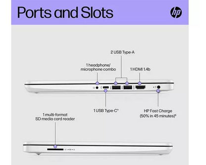 HP Stream 14s-dq0508sa 14" Laptop - Intel Celeron, 128 GB SSD, White